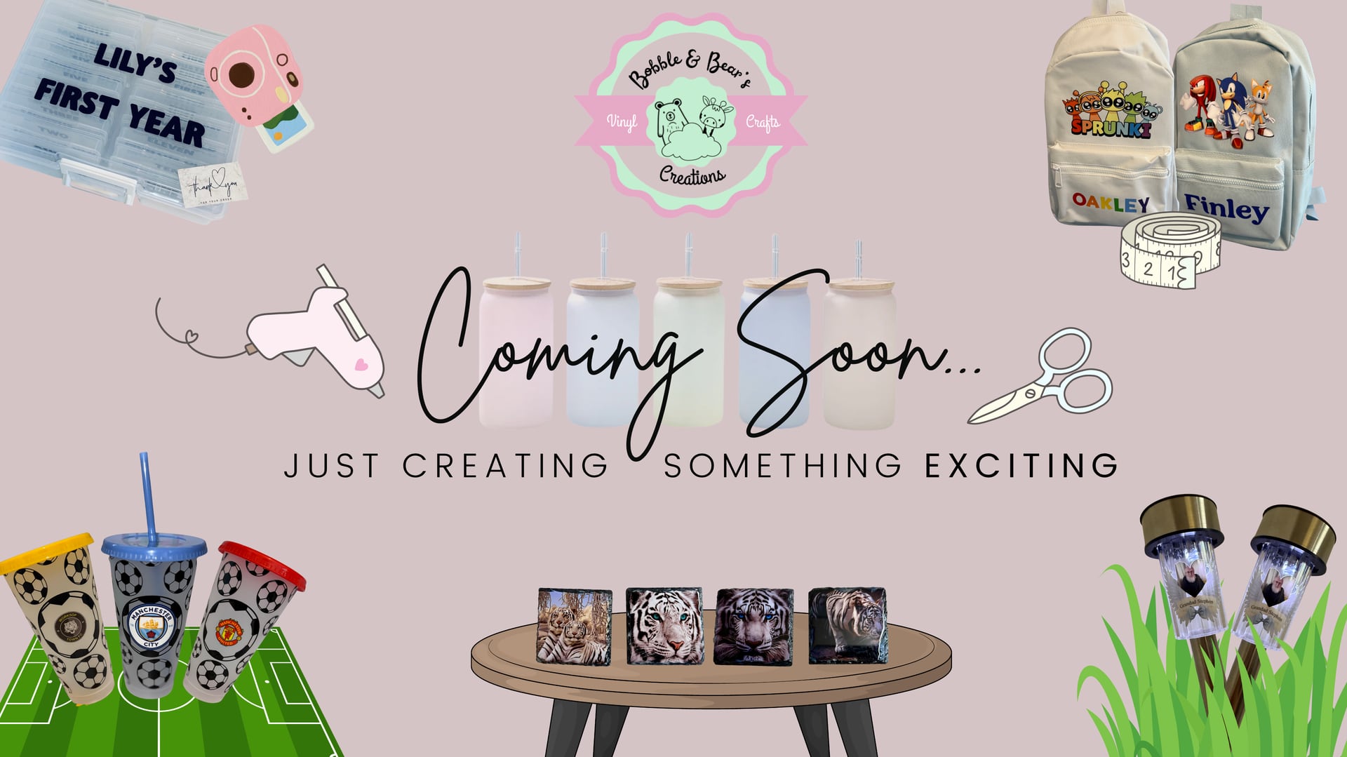 Bobble & Bear's Creations — coming soon. Just creating something exciting.